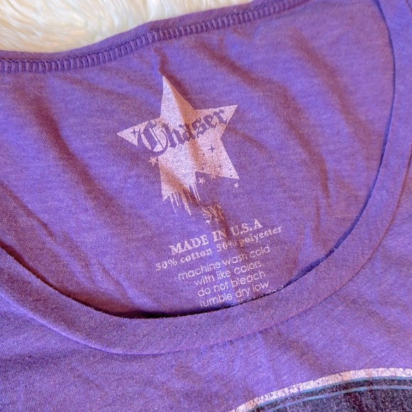 Purple VAN HALEN Tee by Chaser Scoop Neck Ladies’ Babydoll Style Size M - Picture 4 of 8